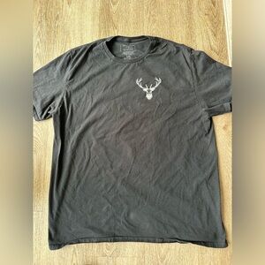 Men's Black Stag Graphic Tee